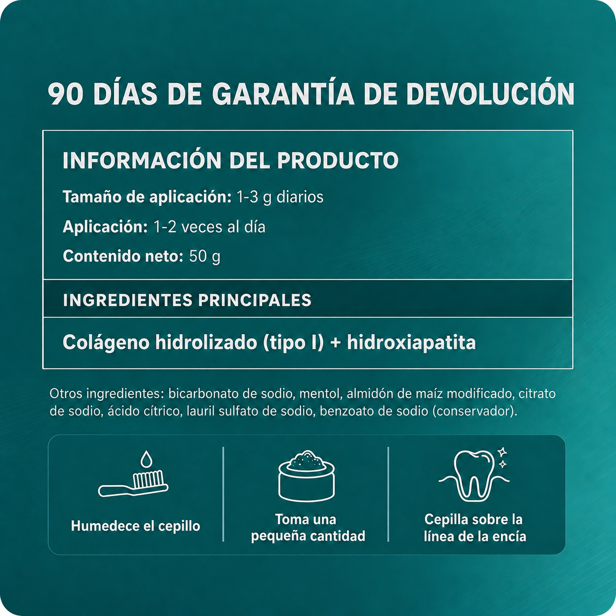 Polvo de Colágeno para Encías